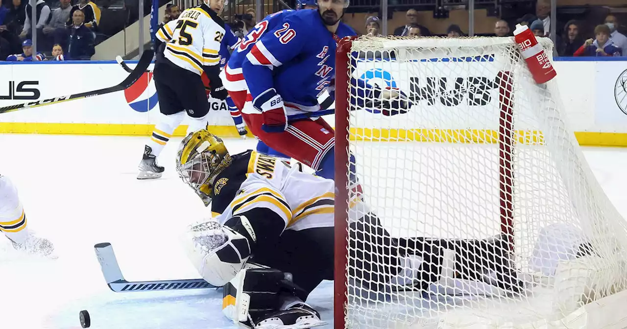 Swayman makes 31 saves as NHL-best Bruins beat Rangers