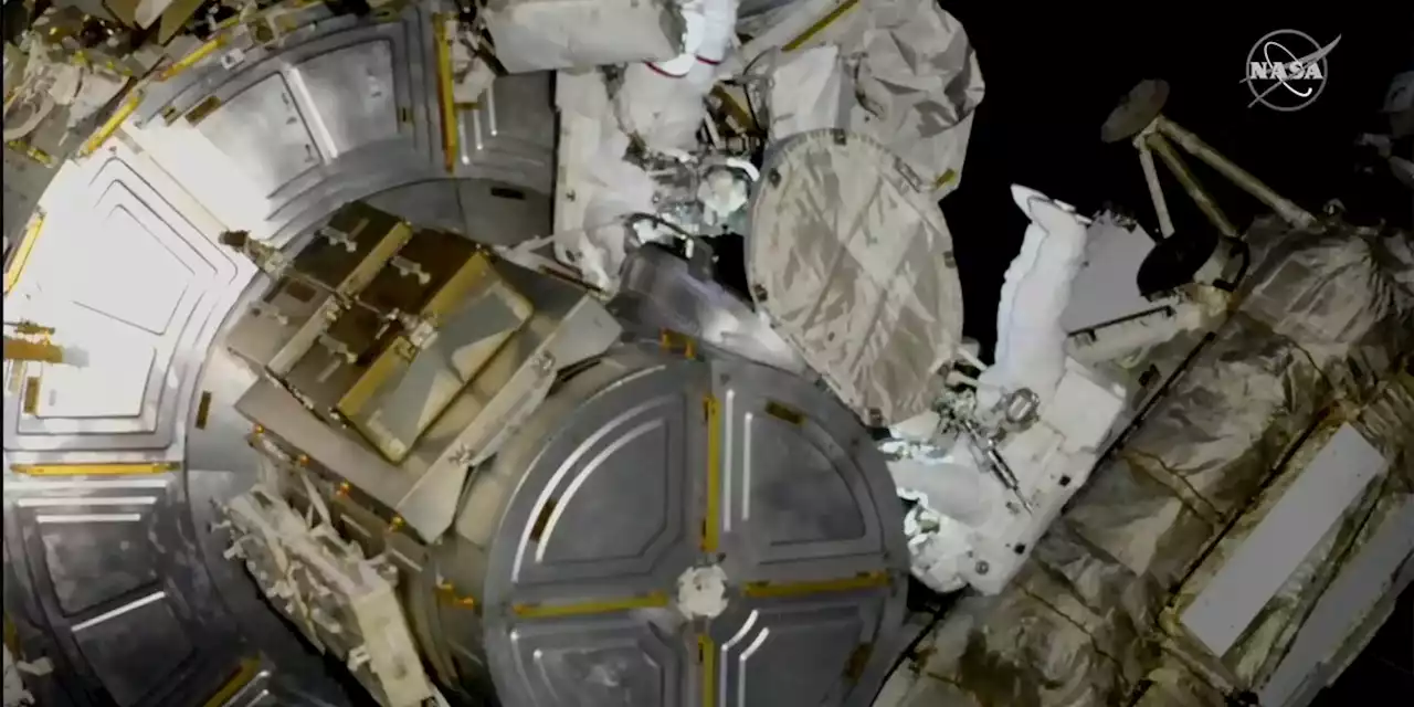 First Native American woman in space steps out on spacewalk