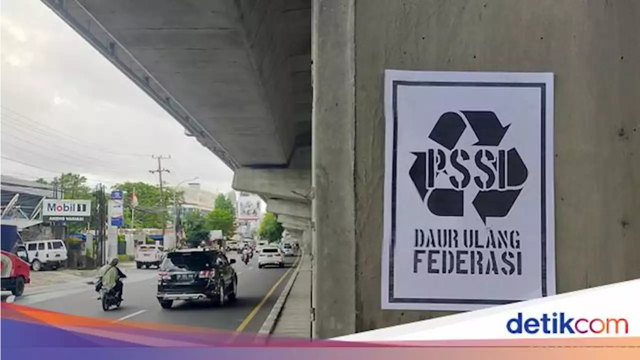 Poster 'Daur Ulang PSSI' Tersebar di Makassar Jelang KLB