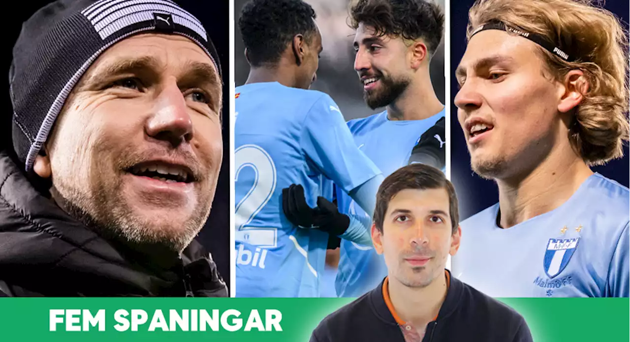 FEM SPANINGAR: 'Så bra var MFF i Rydströms första match'