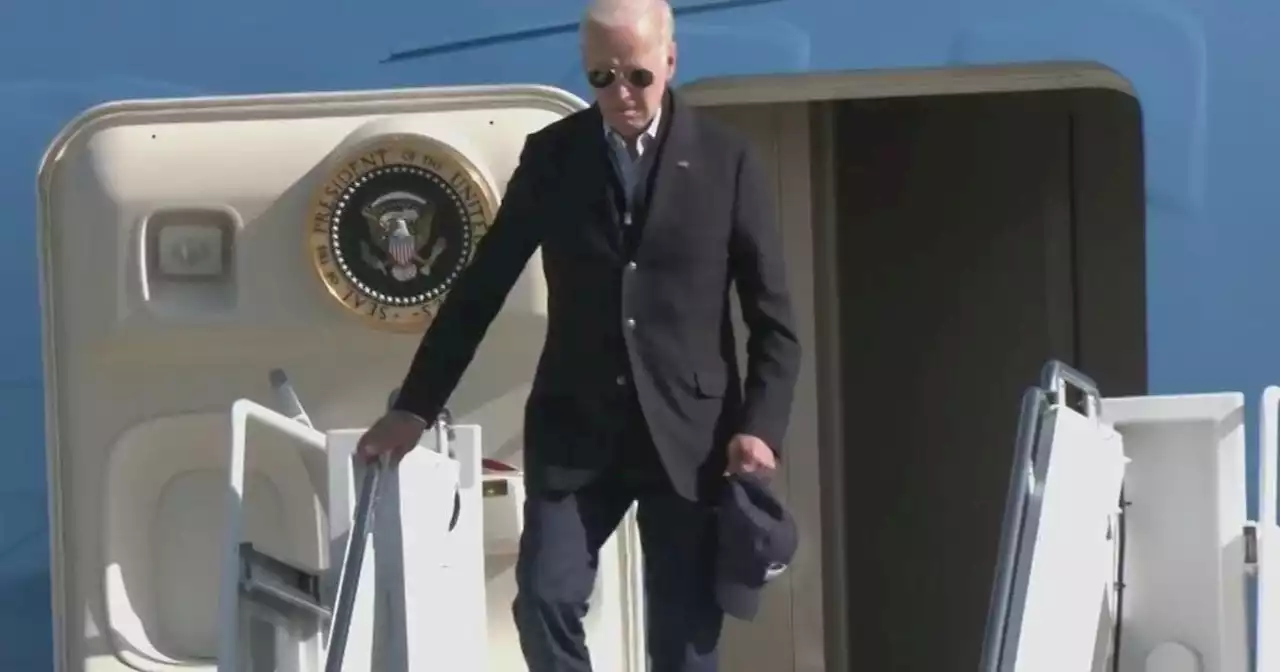 President Biden tours California storm damage; Visiting Santa Cruz, Monterey counties