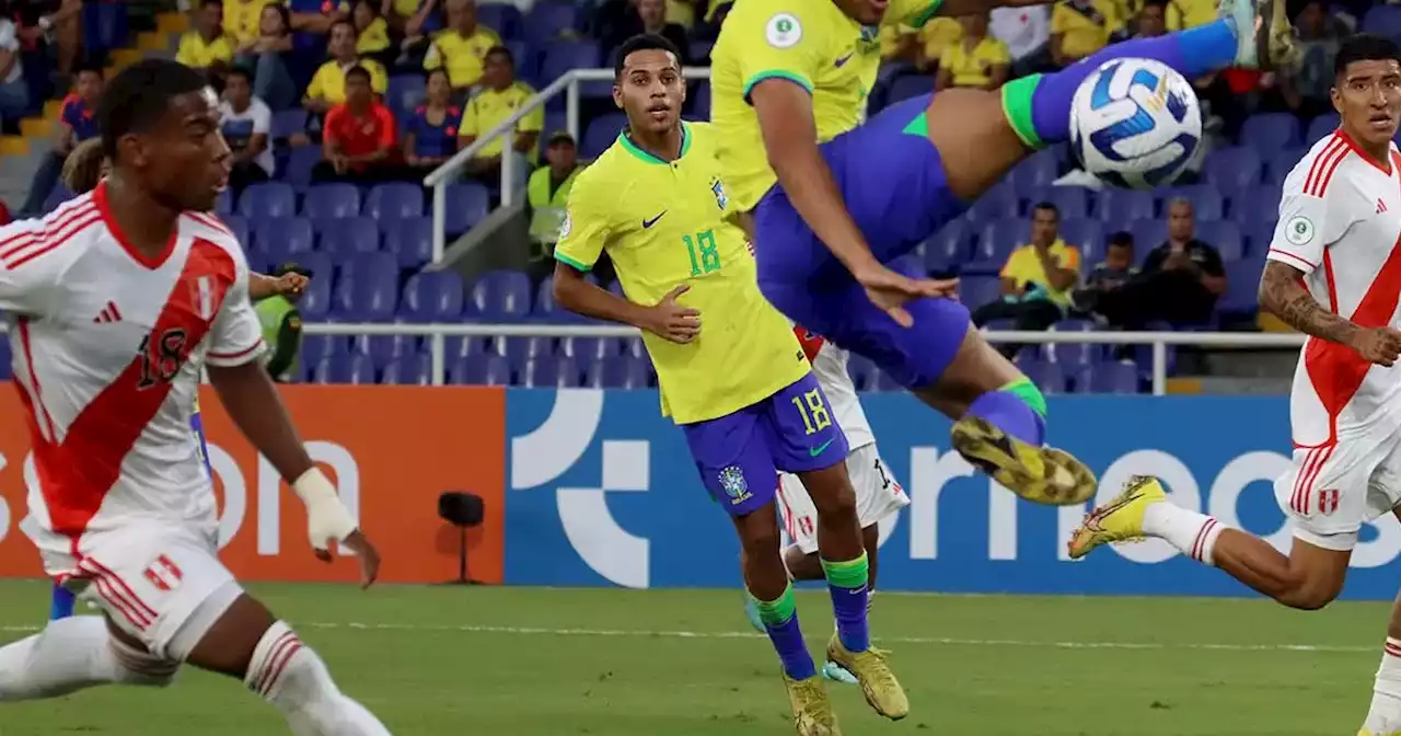 Brasil goleó a Perú en la primera fecha del Sudamericano Sub-20: va liderando su grupo