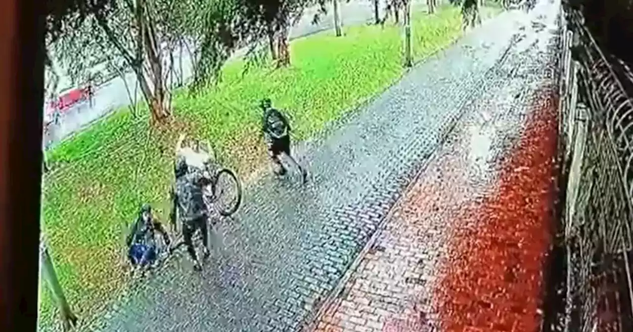 [Video] Denuncian frecuente y peligrosa modalidad de robo a ciclistas en Bogotá