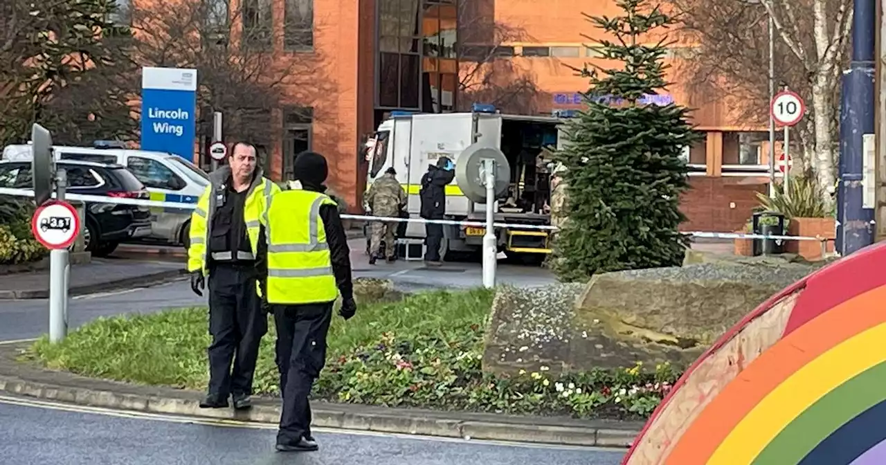 Counter terrorism police arrest man after bomb scare at Leeds hospital