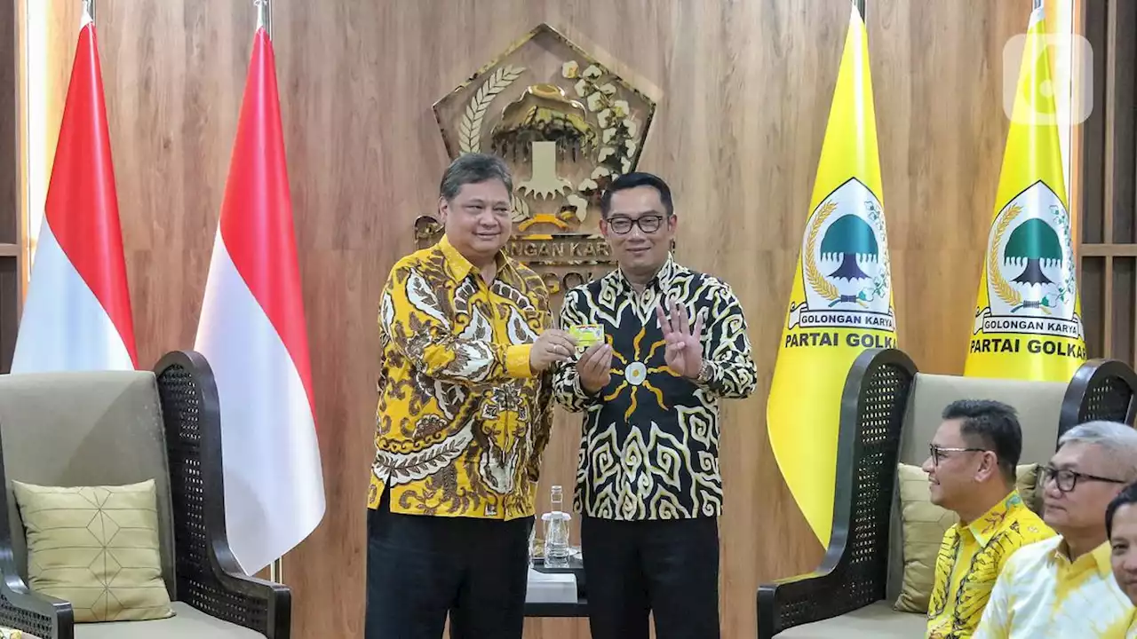 Bergabung dengan Partai Golkar, Ridwan Kamil Fokus Pemenangan di Pemilu 2024