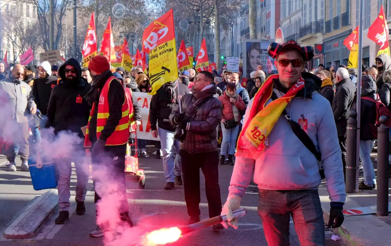 Retour en images sur la manifestation contre la réforme des retraites à Marseille