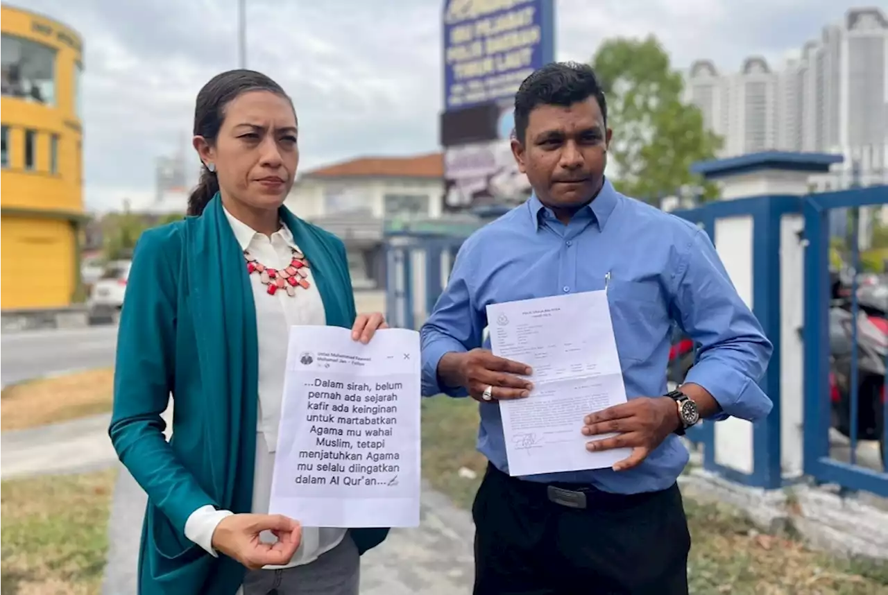 Bukit Bendera MP lodges police report against Permatang Pauh counterpart over bigoted remark against 'infidels'