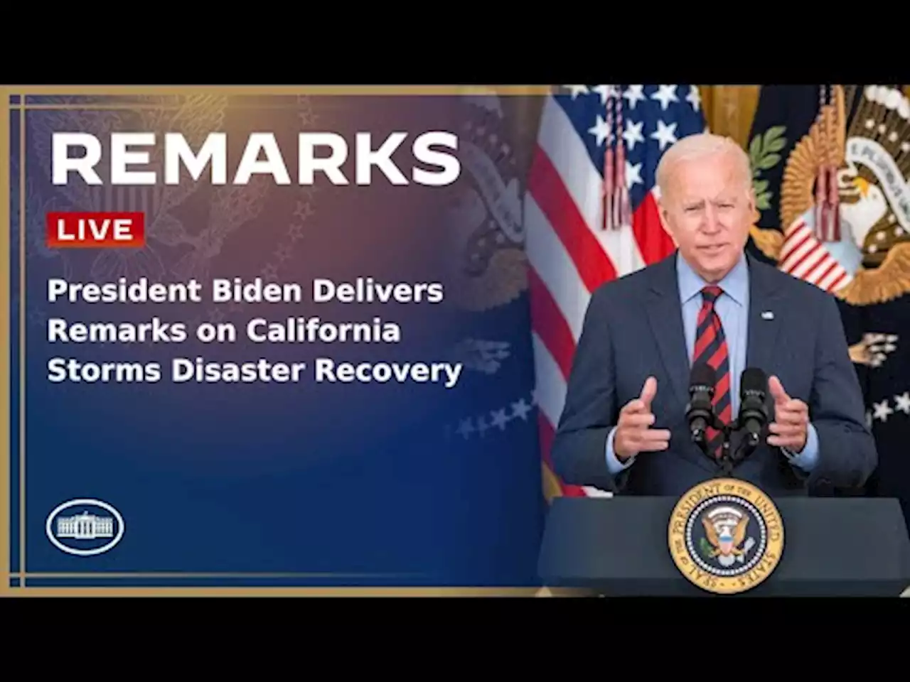 California storms: Watch President Biden’s remarks live from Santa Cruz County here