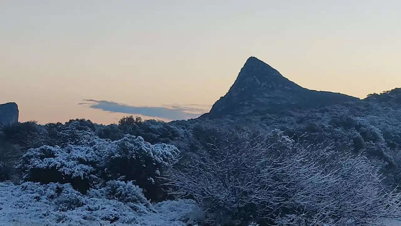 Après l'alerte orange, le nord de Montpellier recouvert d'une fine pellicule de neige