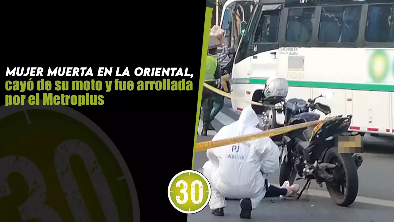 [FOTOS] Mujer muerta en la Oriental, cayó de una moto y fue arrollada | Minuto30