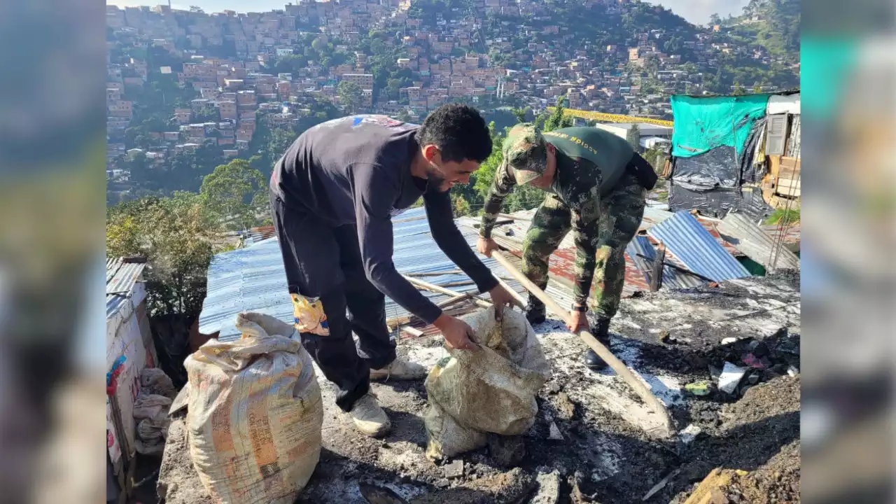 [VIDEO] Soldados ayudan a las familias que lo perdieron todo tras el incendio en Vallejuelos