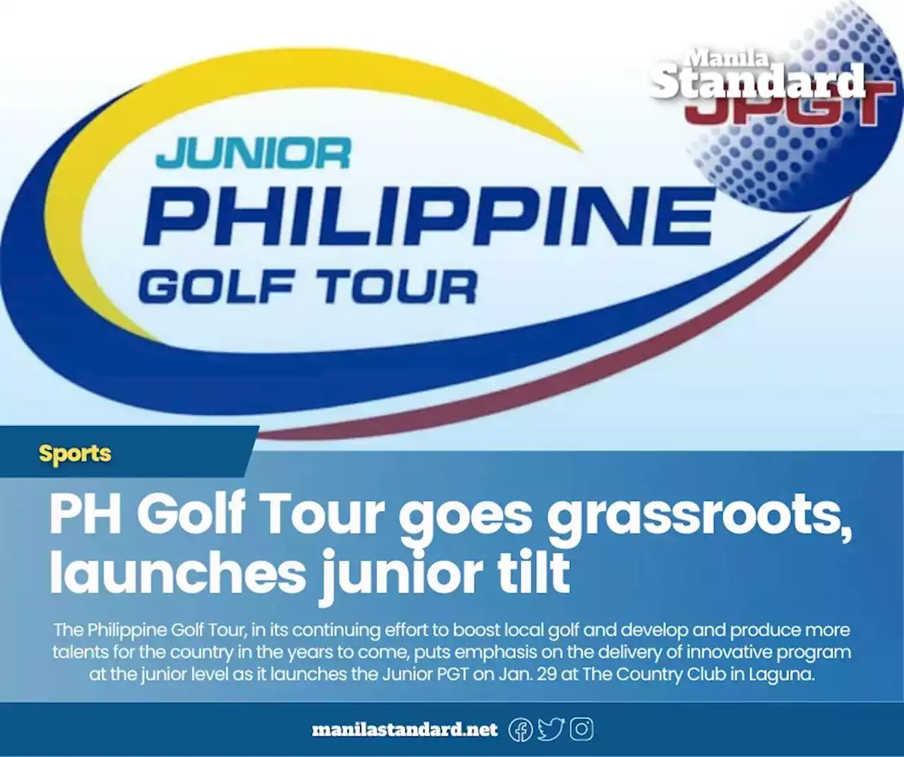 PH Golf Tour goes grassroots, launches junior tilt