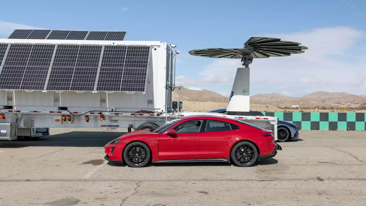 This Solar Power Station Kept the EVs Juiced at Performance Vehicle of the Year