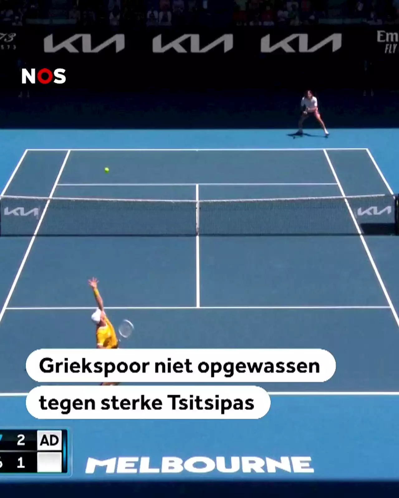 Griekspoor kan niet stunten tegen Tsitsipas en is uitgeschakeld op Australian Open