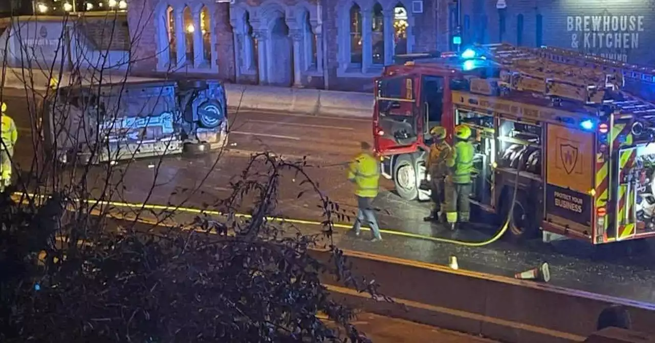 Updates as Trent Bridge closed by police due to overturned car