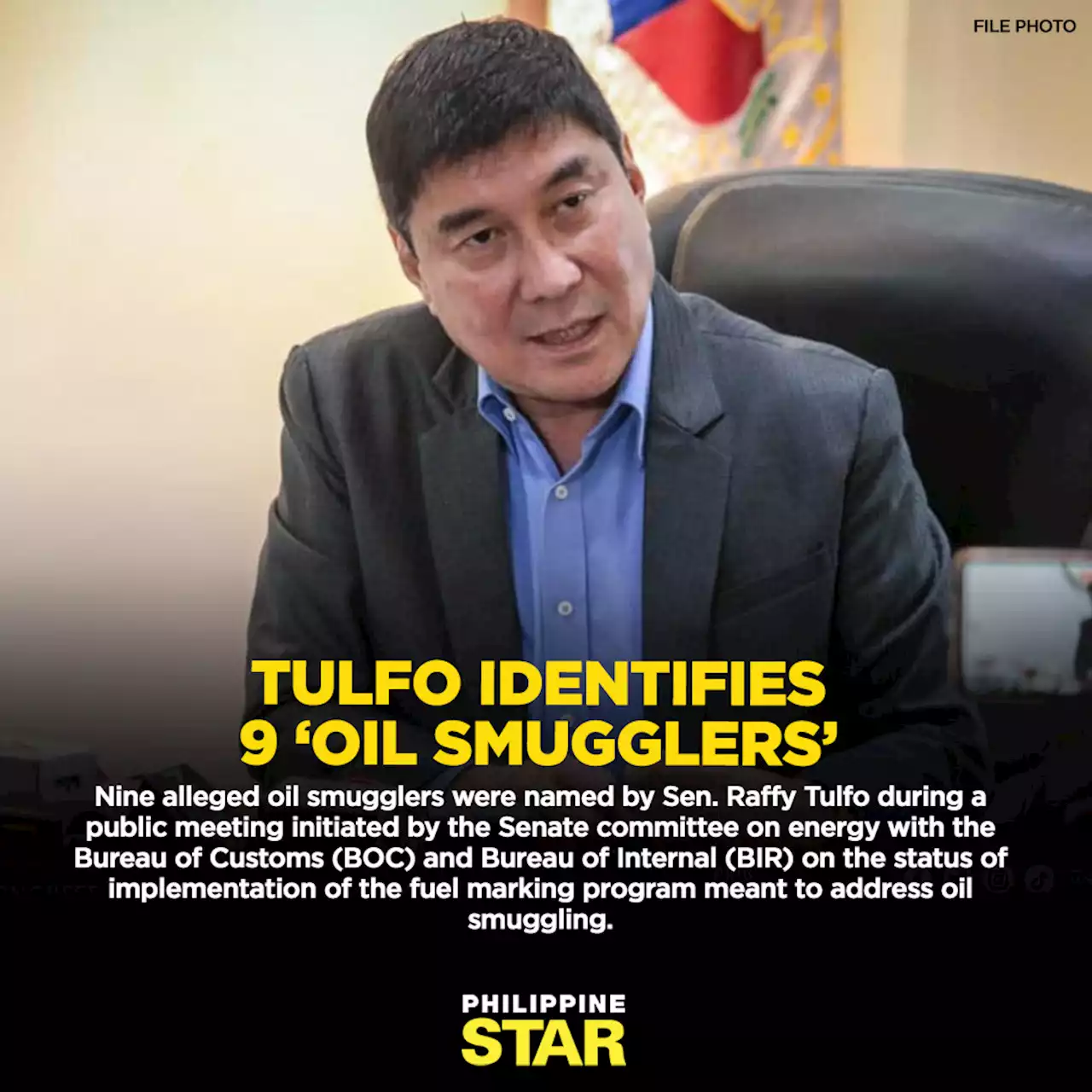 Tulfo Identifies 9 ‘Oil Smugglers’ | OneNews.PH