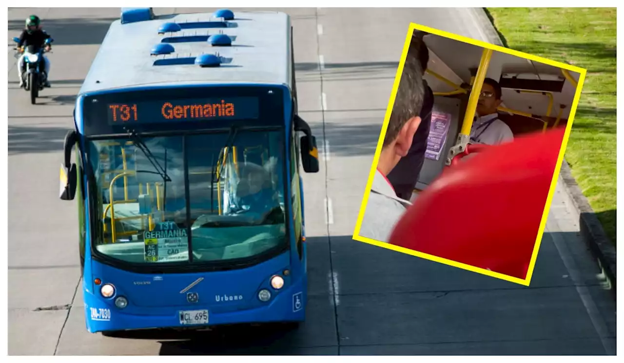 [Video] Conductor de SITP frenó en seco a pasajeros y los regañó por no saludar - Pulzo