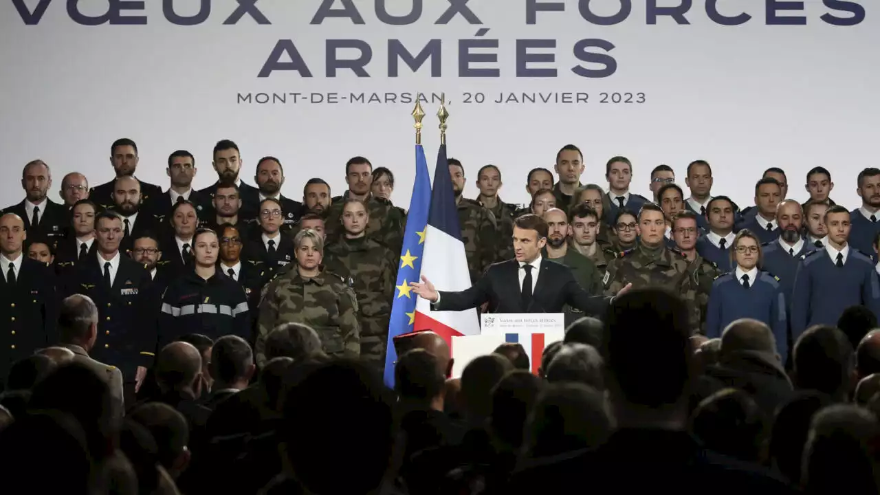 France: des vœux aux armées aux accents historiques pour Emmanuel Macron