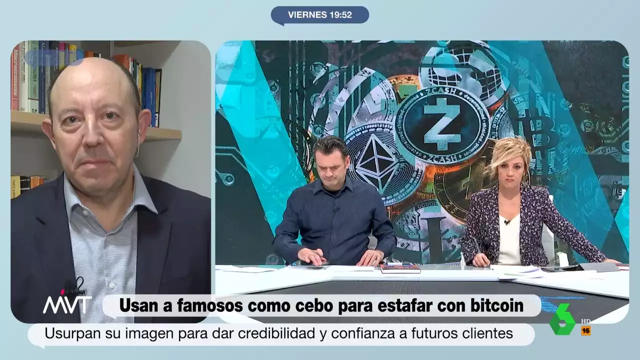 La alerta de Gonzalo Bernardos sobre la inversión en criptomonedas: 'Esto es el timo de la estampita'