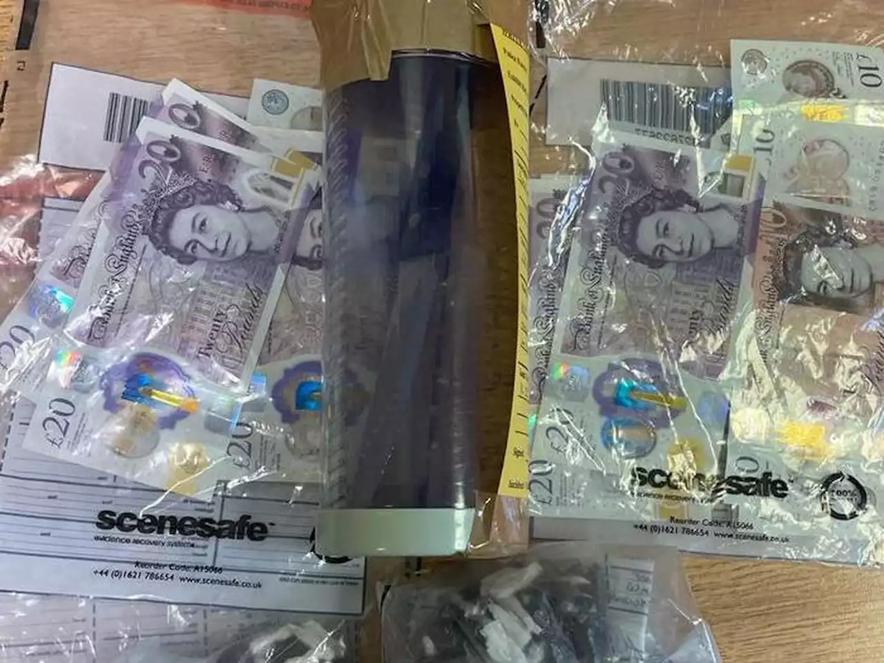 Knife, Class A drugs and money seized in Shrewsbury arrest