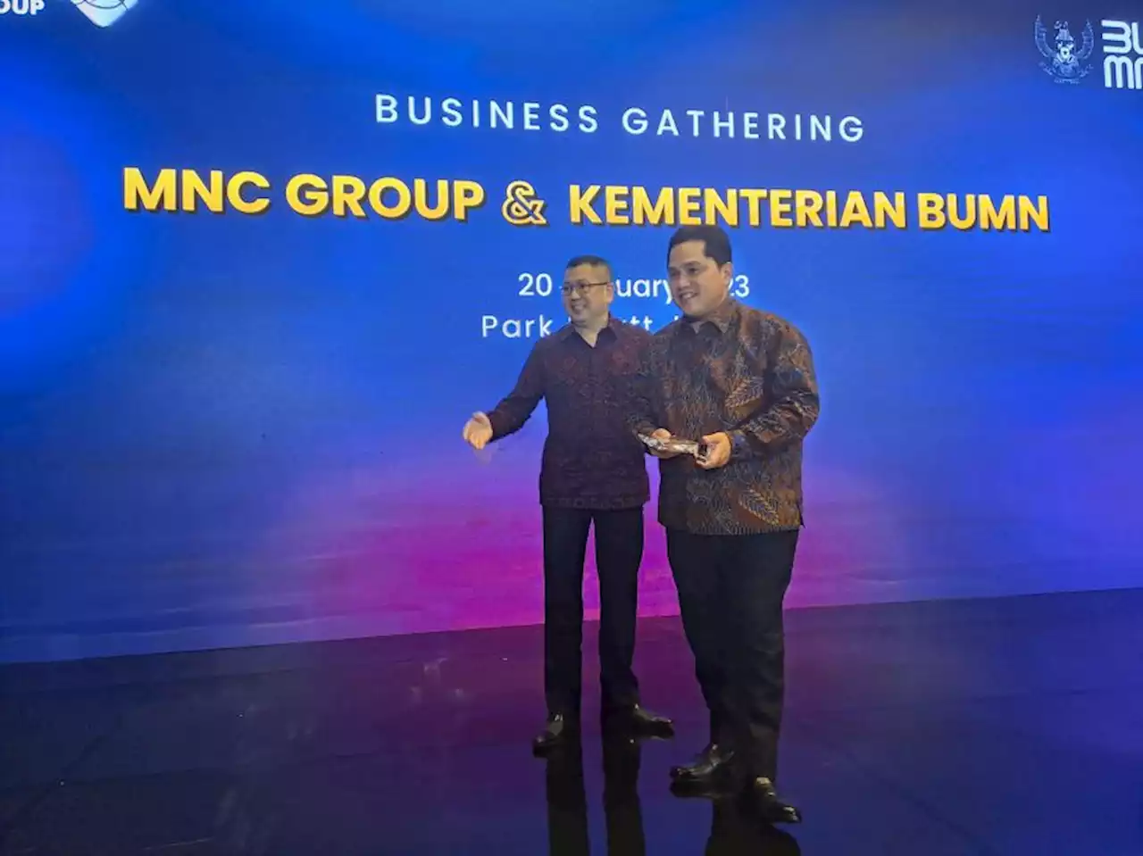 Erick Thohir Bertemu Hary Tanoesoedibjo, Kementerian BUMN dan MNC Group Jajaki Kerja Sama Strategis