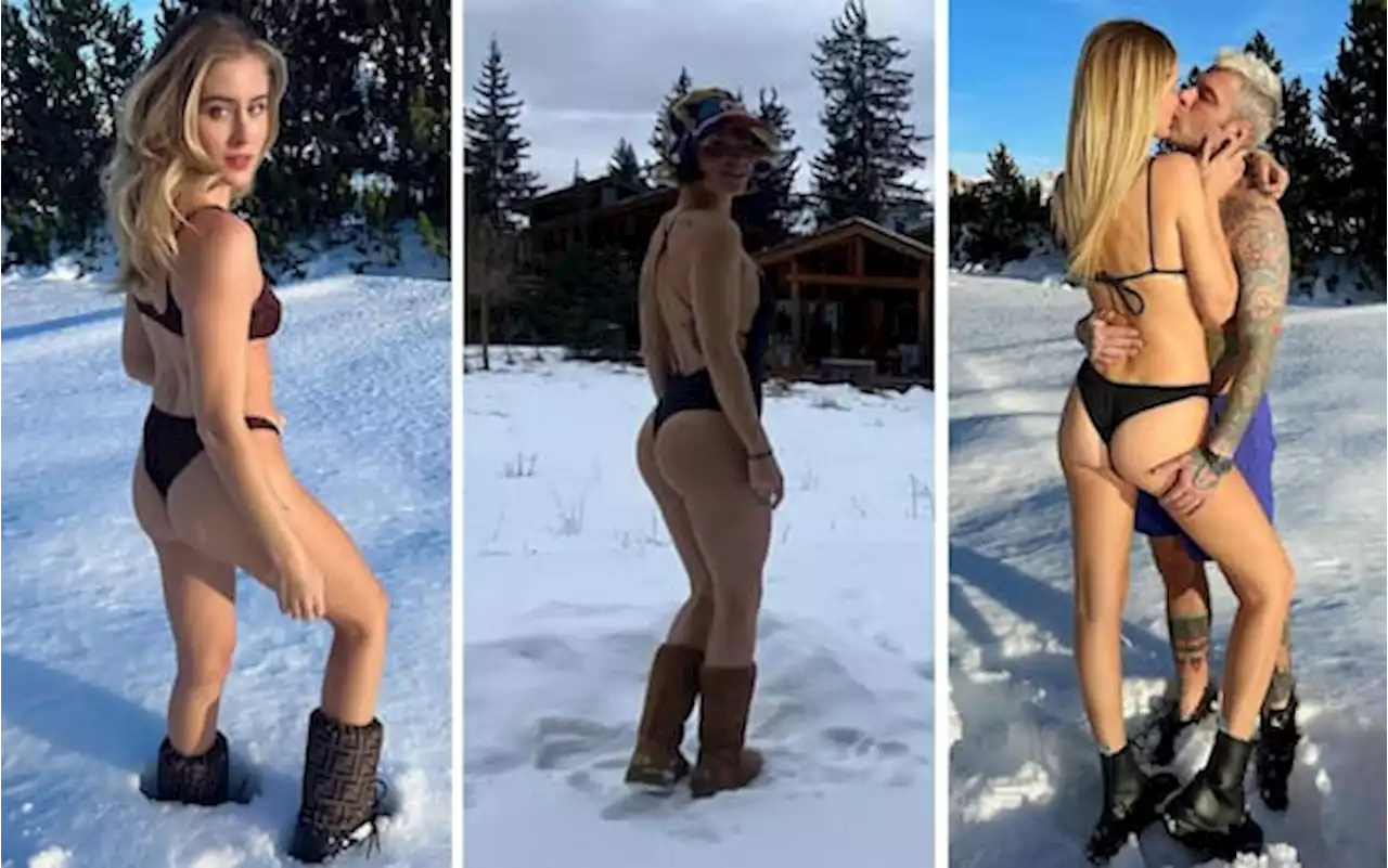 In costume sulla neve, è trend: dalle Ferragni ad Alessandra Amoroso