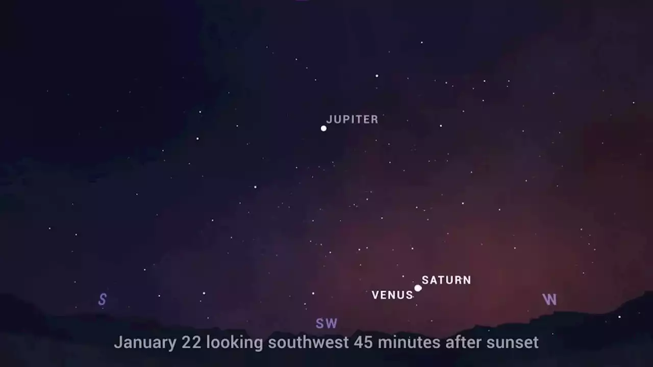 See the conjunction of Venus and Saturn in free webcast on Jan. 22