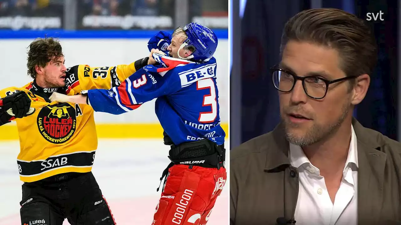 Ishockey: Slagsmål i matchen mellan Oskarshamn och Luleå: ”Det är pillow fight”