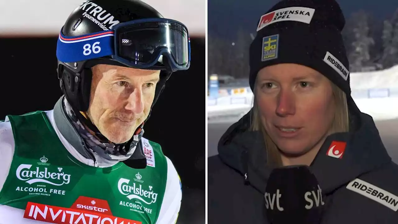 Skicross: Sandra Näslund nära att slå Ingemar Stenmarks rekord