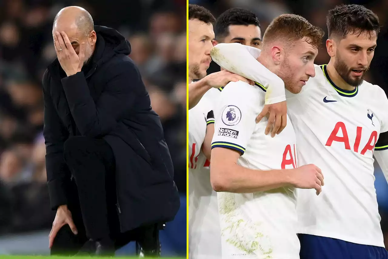 Ederson error had Pep on his knee but Man City come roaring back against Spurs