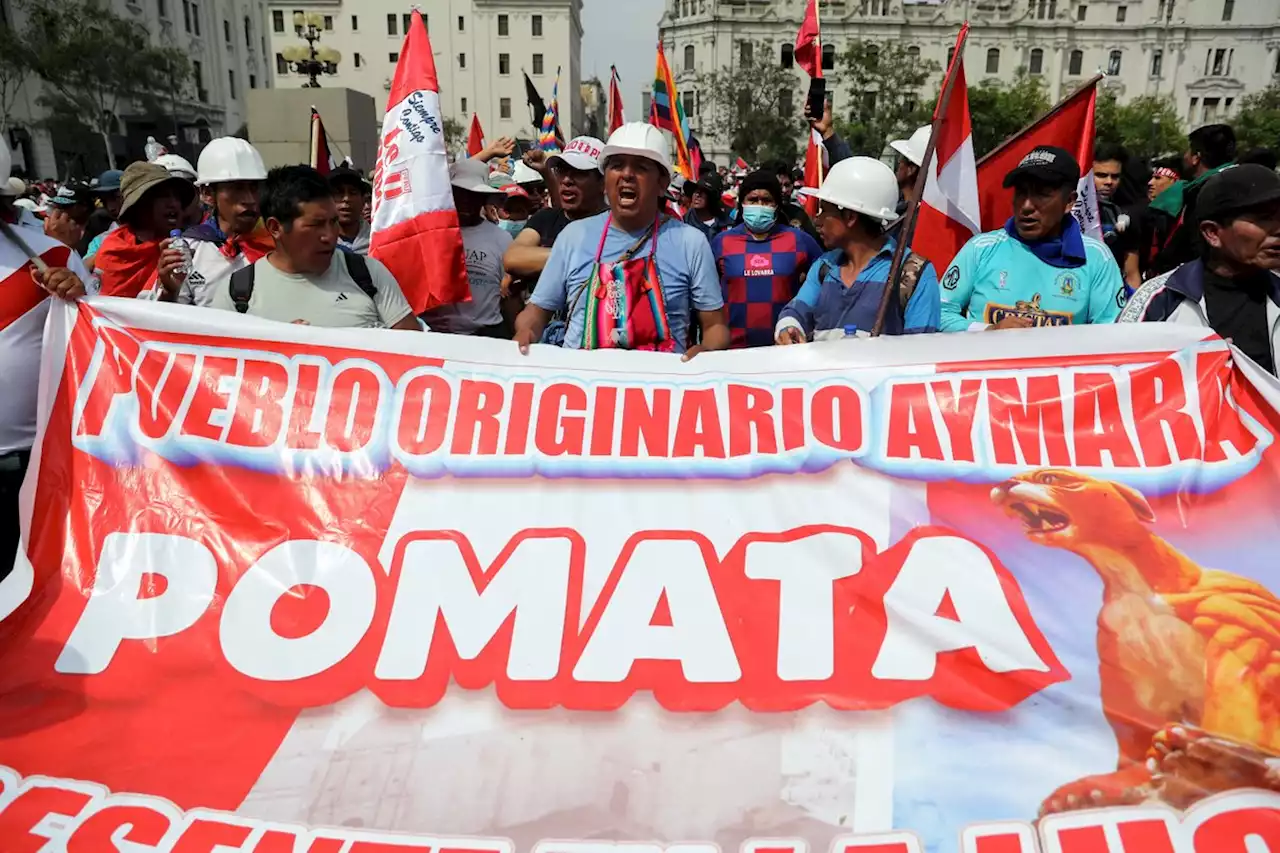 Thousands converge in Peru's capital for 'Take over Lima' march