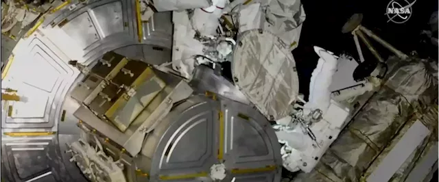 First Native American woman in space steps out on spacewalk