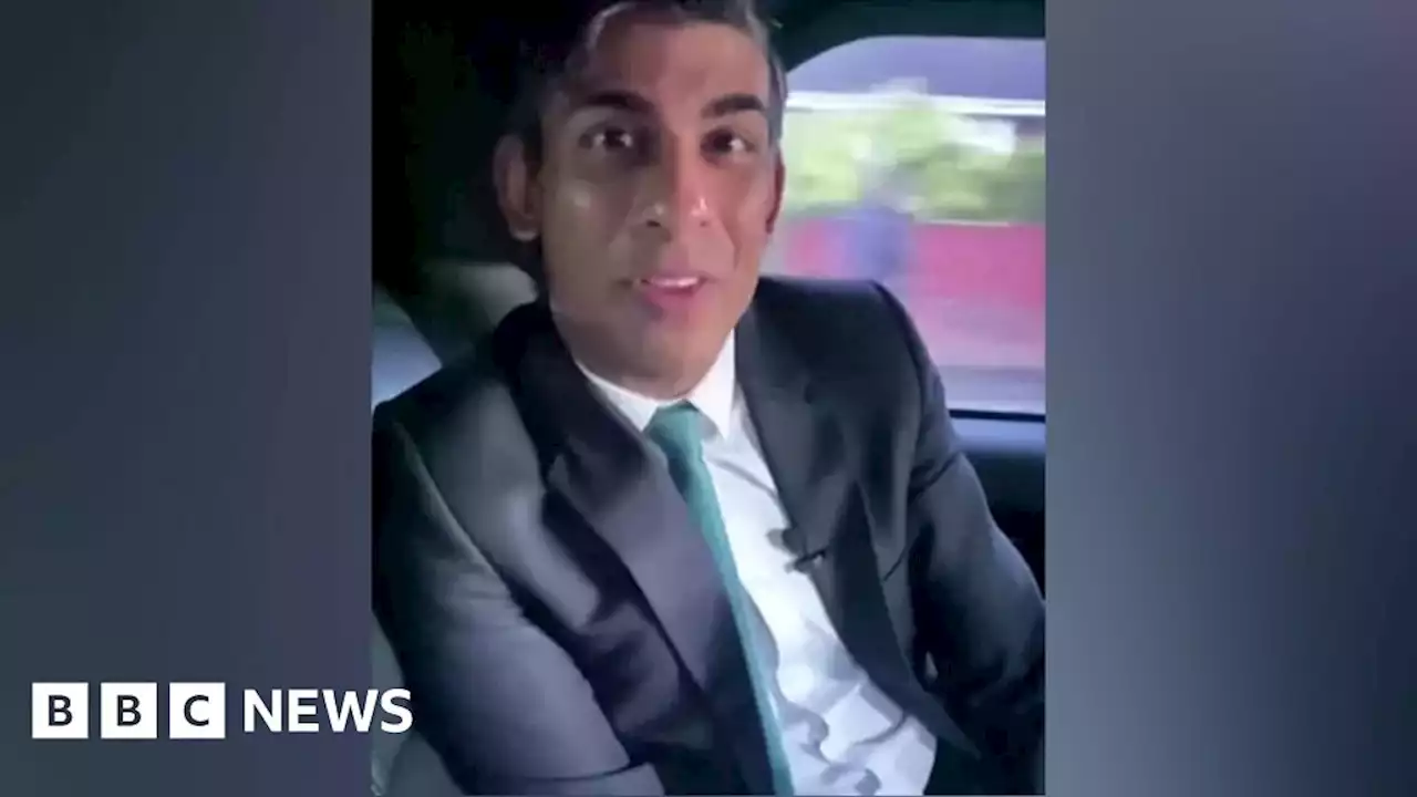 Rishi Sunak's no-seatbelt video was disappointing, says safety charity