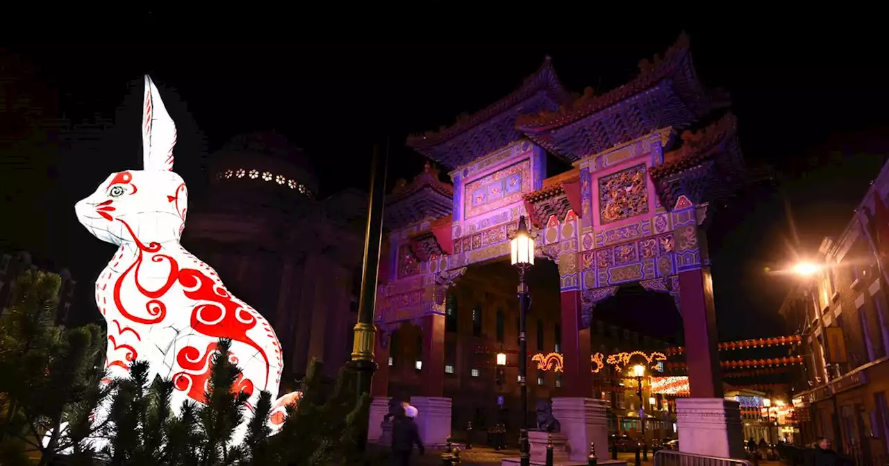 Liverpool buildings light up for Chinese New Year