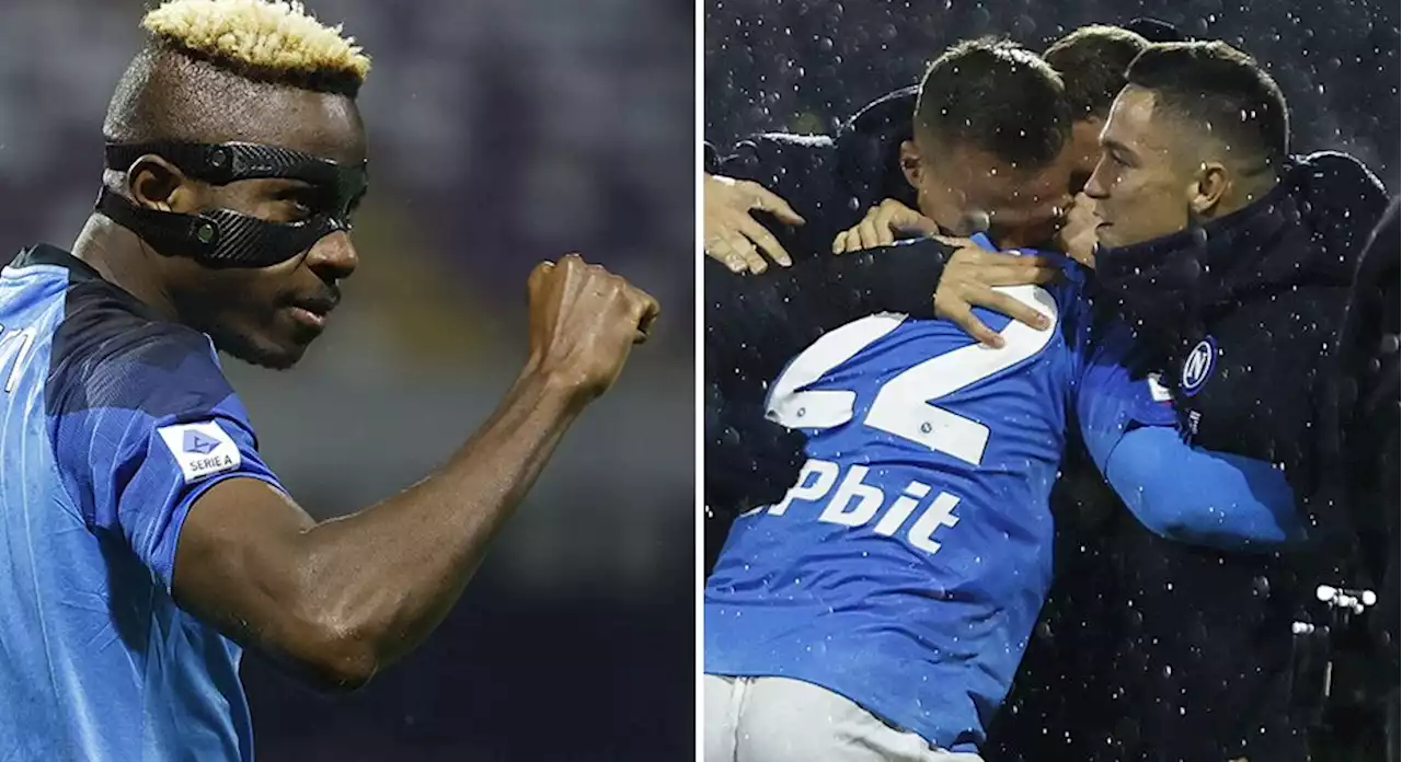 TV: Napoli slog nytt klubbrekord - skickade signal till toppkonkurrenterna