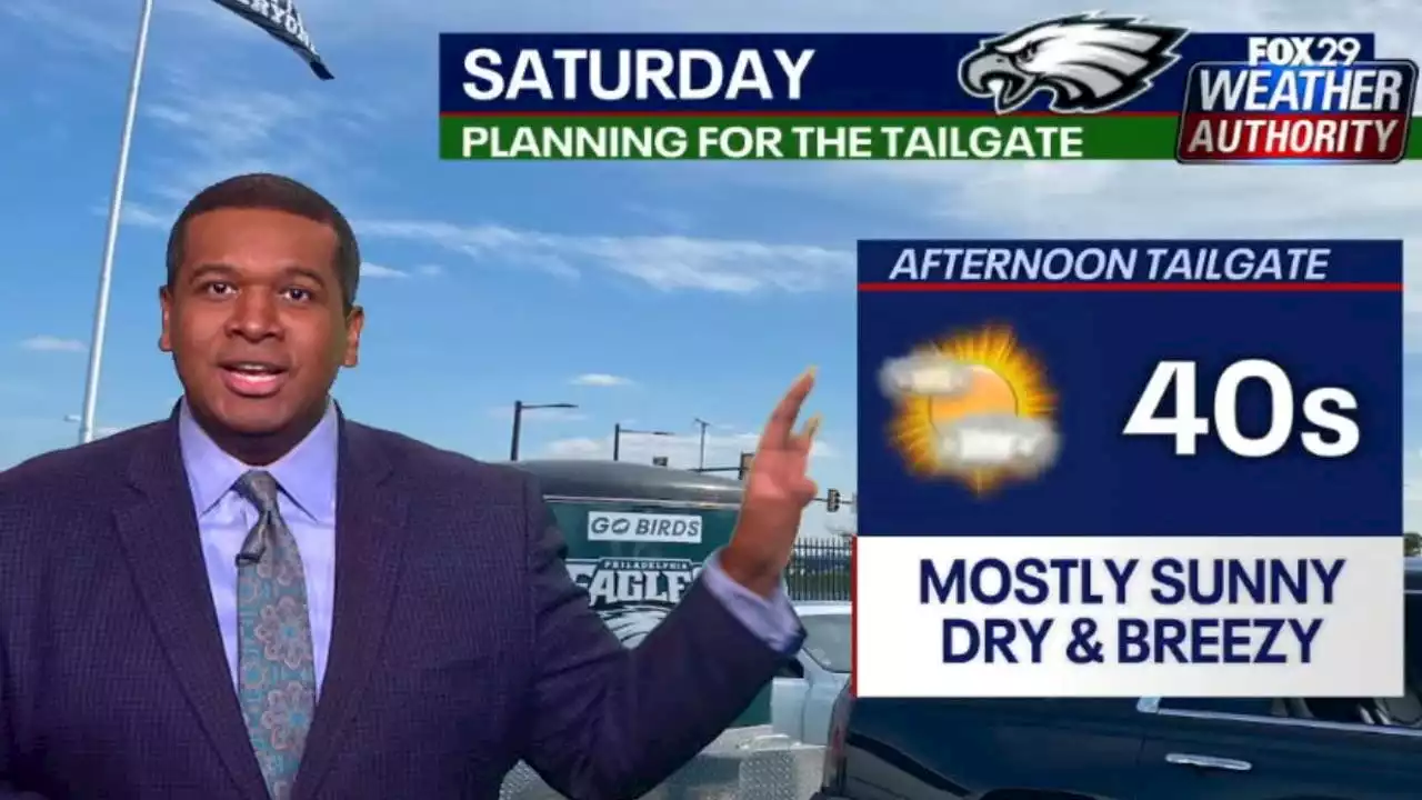 Weather Authority: Sun is shining ahead of chilly Eagles playoff game tonight