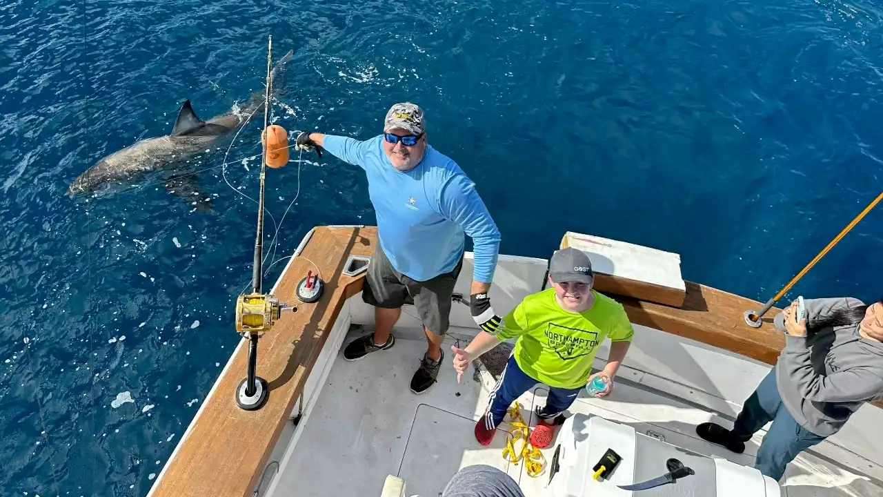 Massachusetts boy reels in great white shark off Florida coast