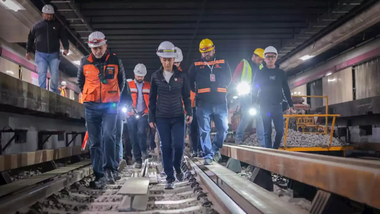 Línea 1 será 'totalmente moderna': Sheinbaum supervisa obras en el Metro CDMX