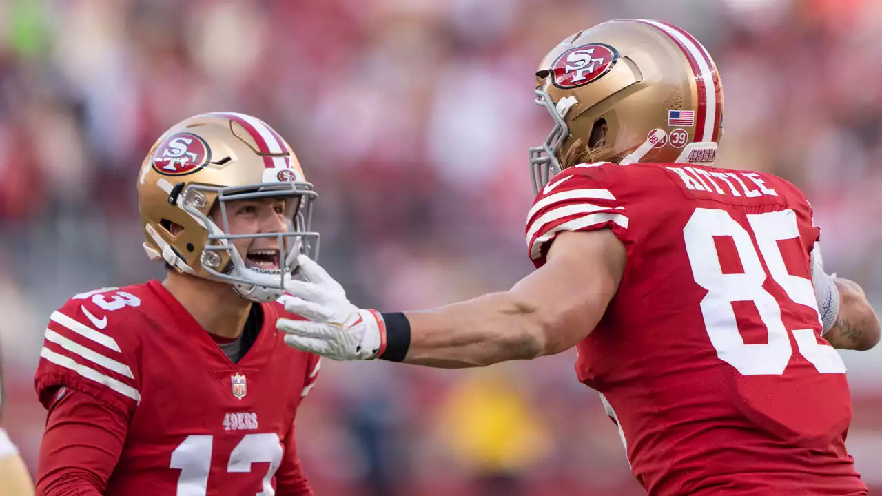 Why George Kittle Sees Brock Purdy's Resiliency as Product of College Play