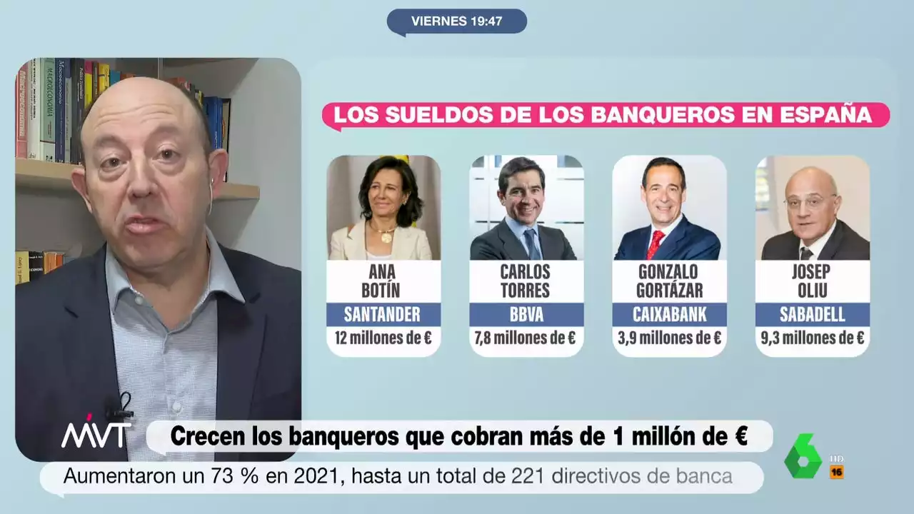 La solución de Gonzalo Bernardos ante los 'excesivos' sueldos de los banqueros: 'Un límite máximo de salario'