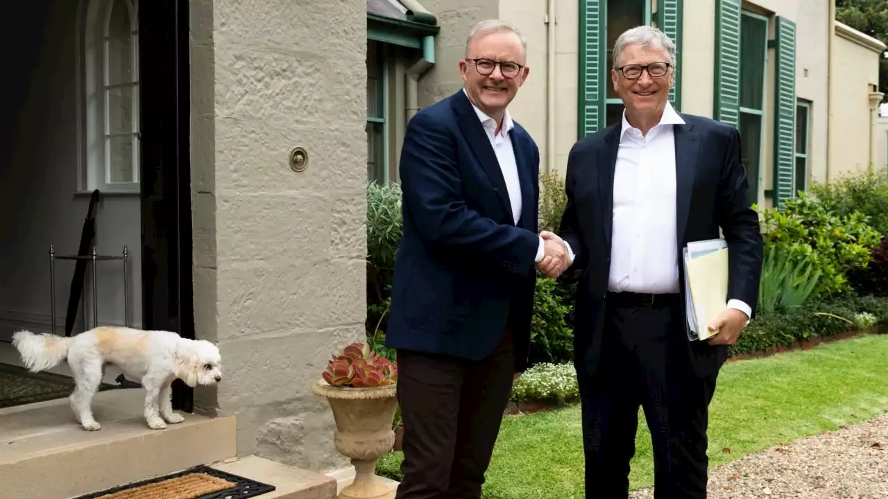 Anthony Albanese hosts Bill Gates at Kirribilli House