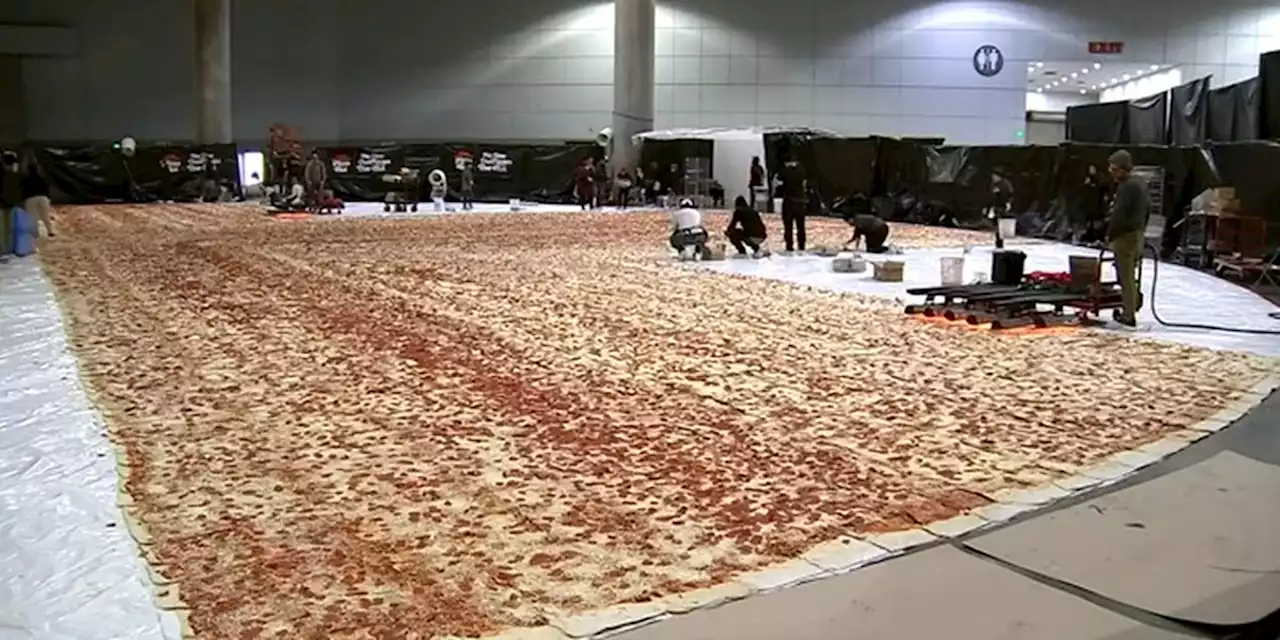 Pizza Hut may have set a new world record for the largest pizza