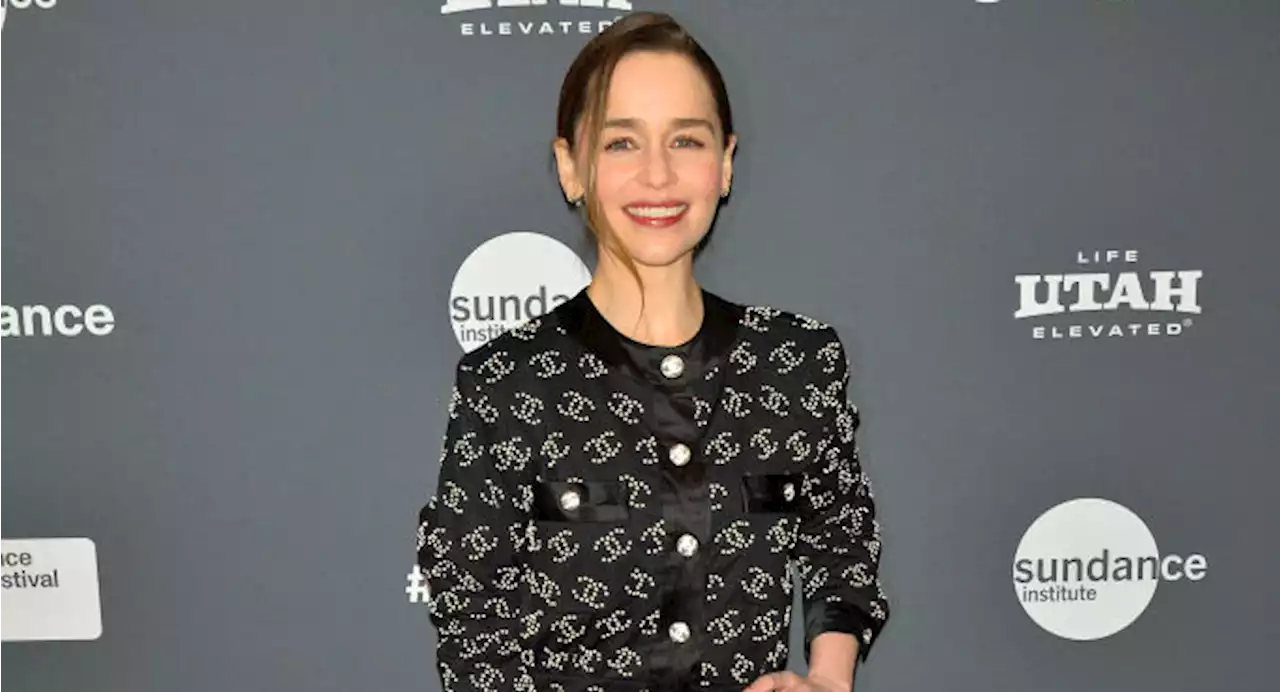 Emilia Clarke Embraces Chanel Logomania With Allover Pearls at Sundance for ‘The Pod Generation’ Premiere