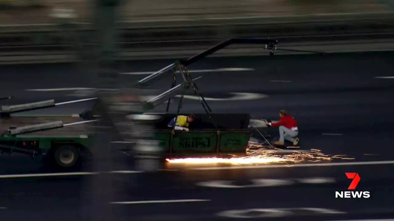 Watch: The spectacular Ryan Gosling stunt that shut down Sydney Harbour Bridge