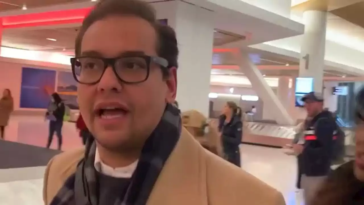 WATCH | Rep. George Santos questioned by Eyewitness News at LaGuardia Airport