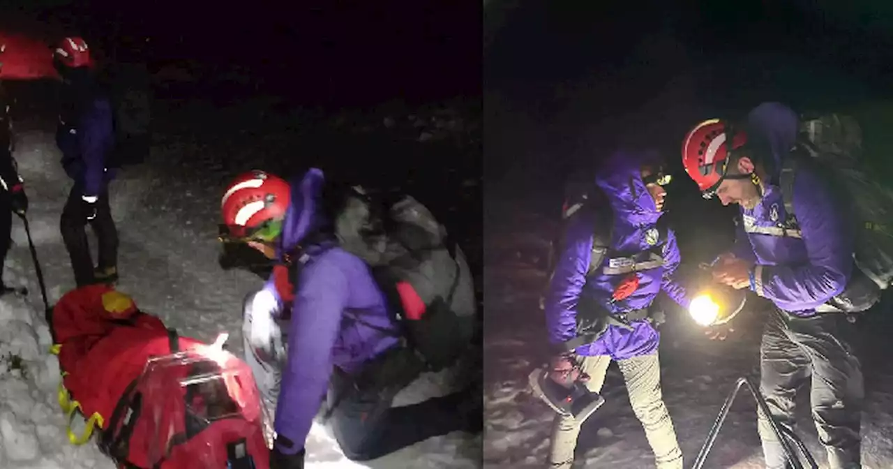 Injured walker rescued from Scots hill during poor weather conditions