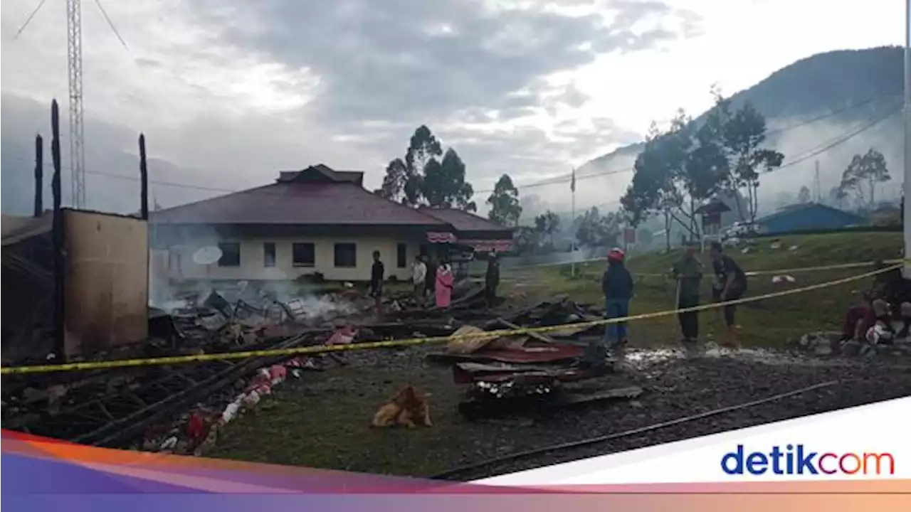 Kantor Inspektorat Puncak Jaya Papua Tengah Kebakaran, Polisi Selidiki