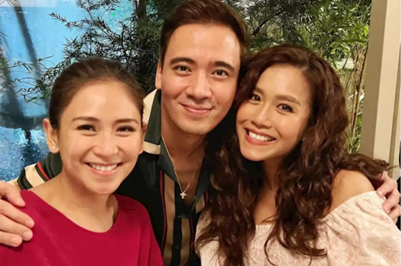 LOOK: Erik Santos reunites with Sarah Geronimo, Rachelle Ann Go