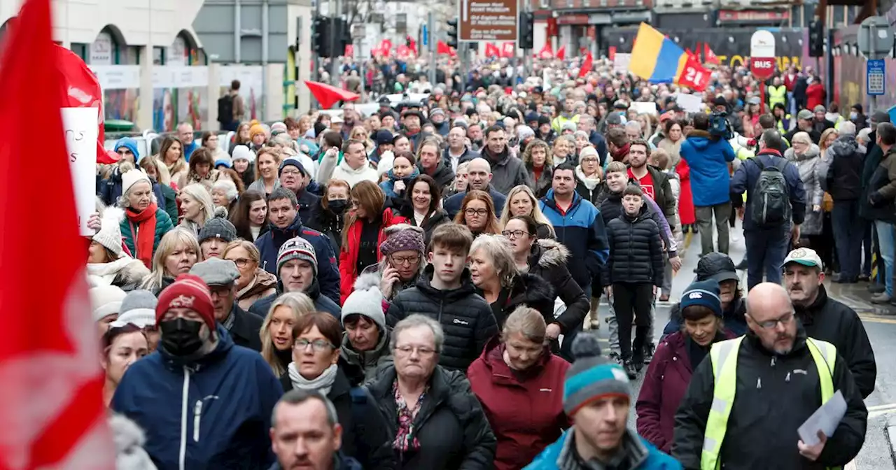 Thousands march in Limerick and elsewhere to fight for better hospital services