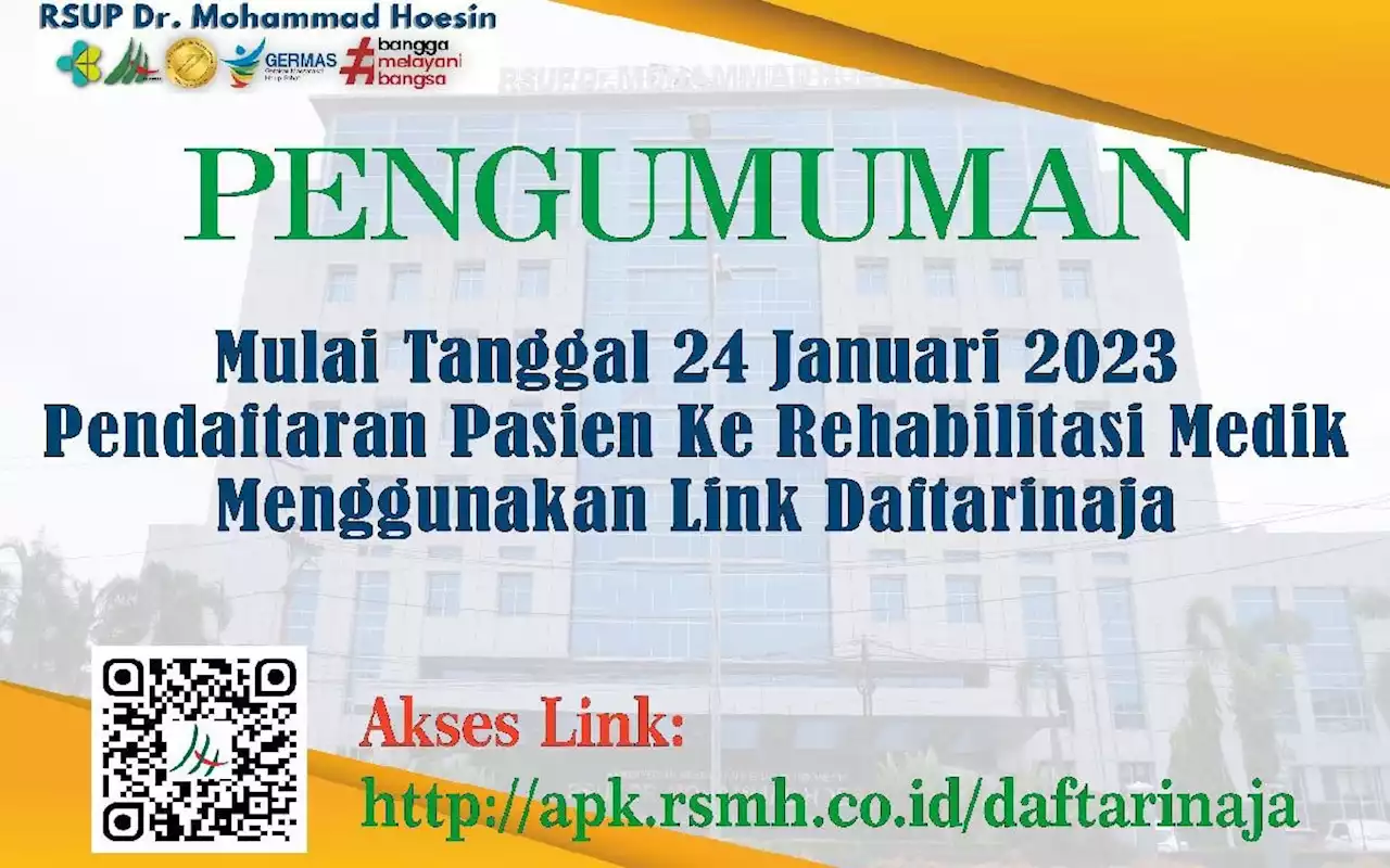 Hindari Penumpukan Antrean, RSMH Palembang Terapkan Pendaftaran Online